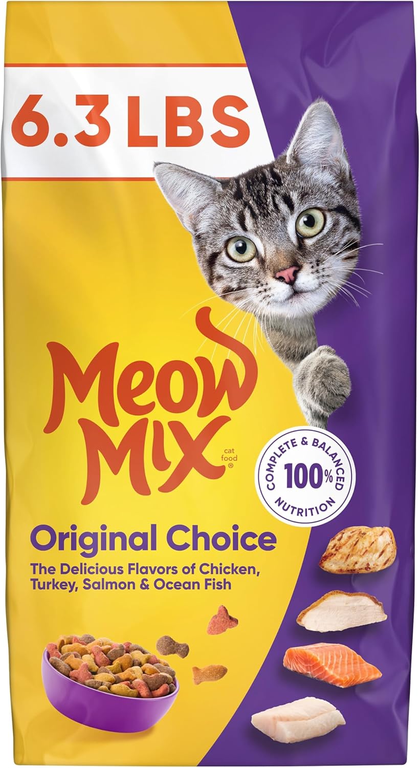 Meow Mix Original Choice Dry Cat Food, 6.3 Pound Bag image 2