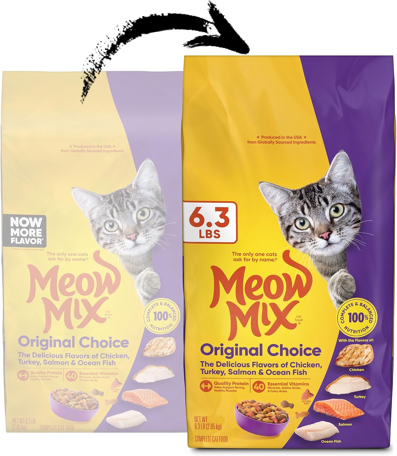 Meow Mix Original Choice Dry Cat Food, 6.3 Pound Bag image 3