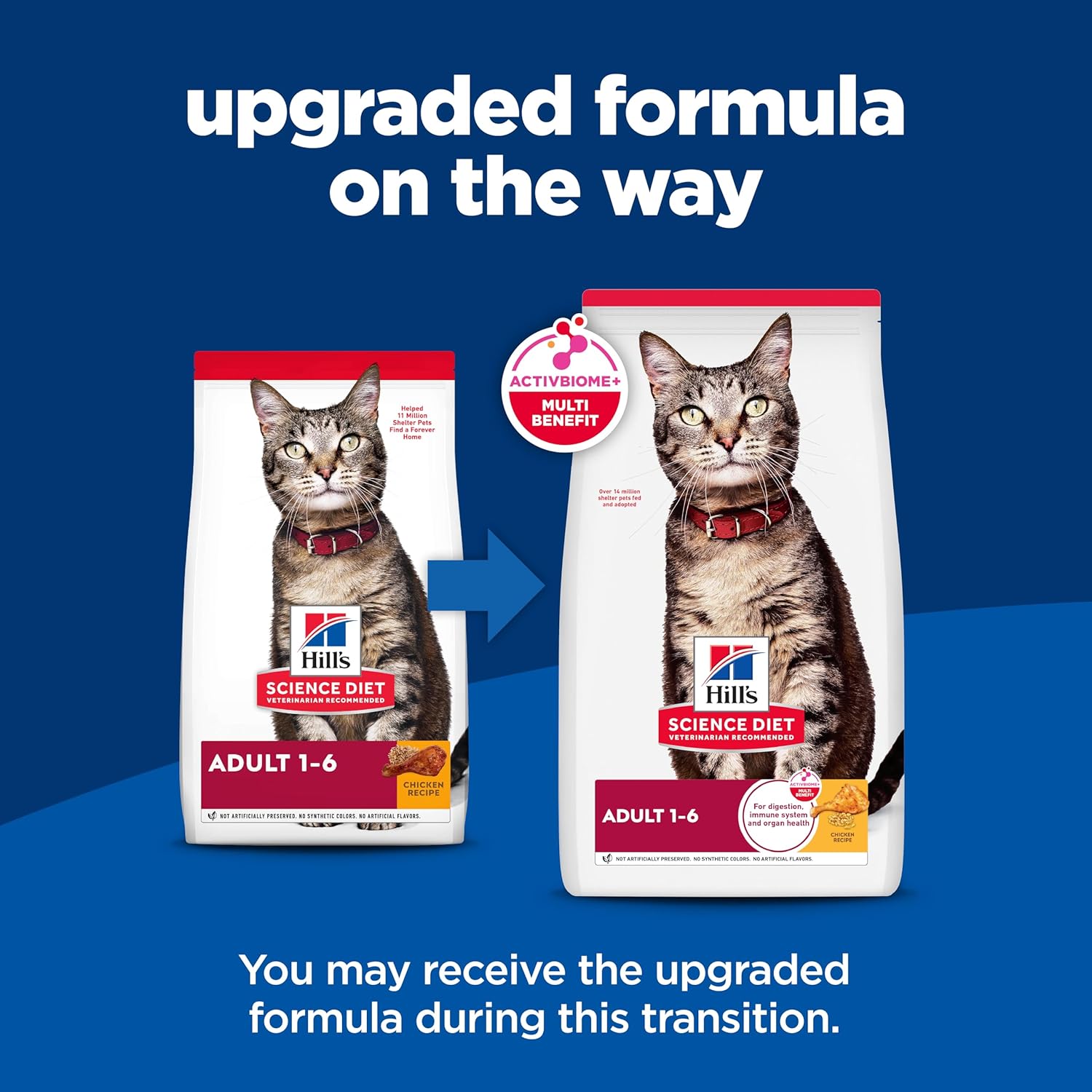 Hill's Science Diet Adult 1-6 Dry Cat Food | #1 Veterinarian Recommended, Chicken Recipe, 16 lb. Bag image 3