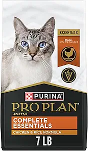 Purina Pro Plan High Protein Cat Food With Probiotics for Cats, Chicken and Rice Formula - 7 lb. Bag