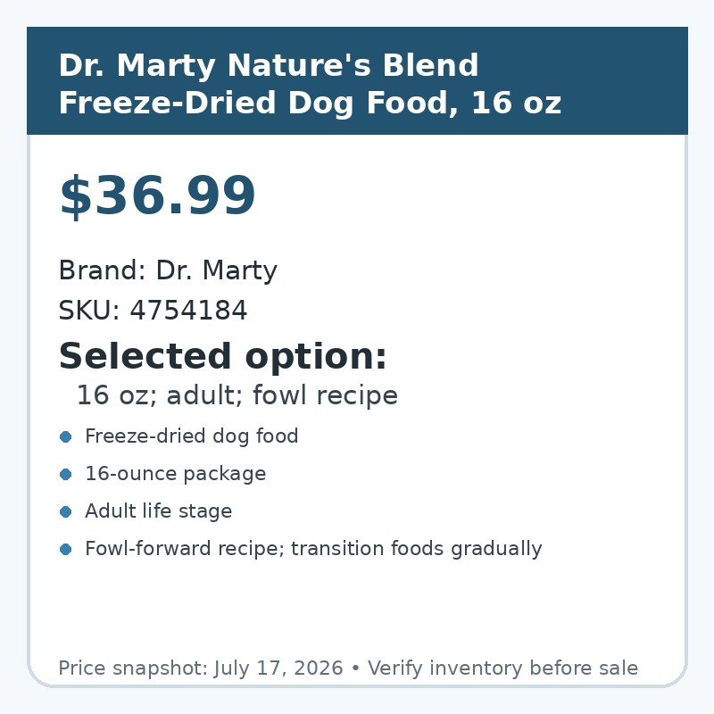 Dr. Marty Nature's Blend Freeze-Dried Dog Food, 16 oz image 2