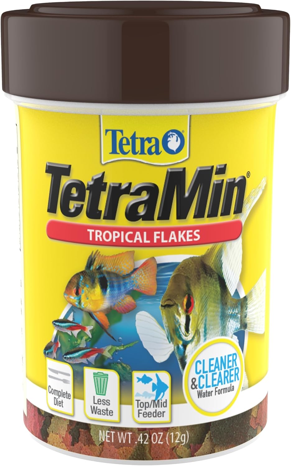TetraMin Nutritionally Balanced Tropical Flake Food for Tropical Fish, 0.42 oz image 2
