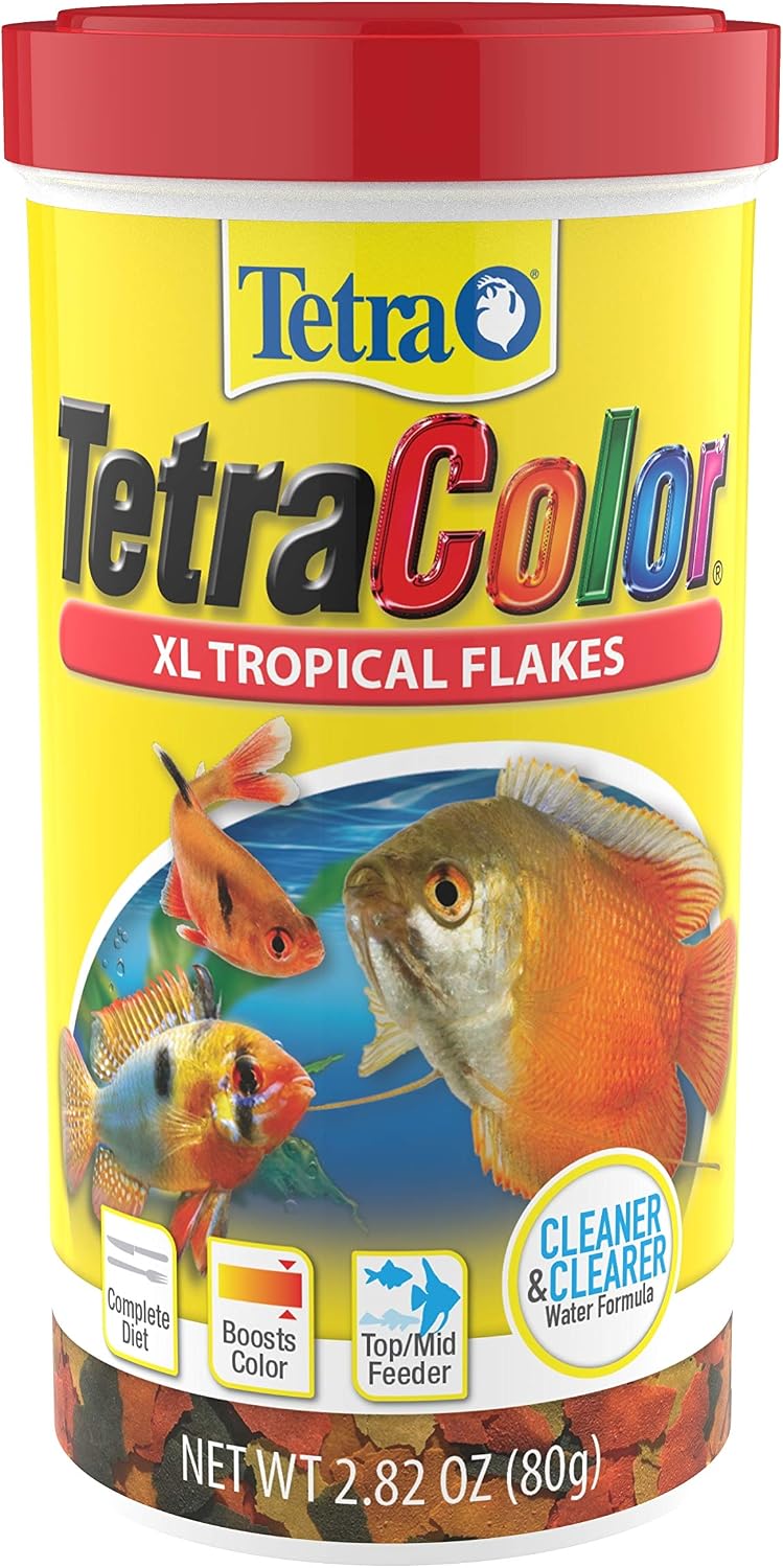 TetraColor Tropical Flakes, Color Boosting Fish Food, Nutritionally Balanced Diet for Tropical Fish, 2.82 oz image 2