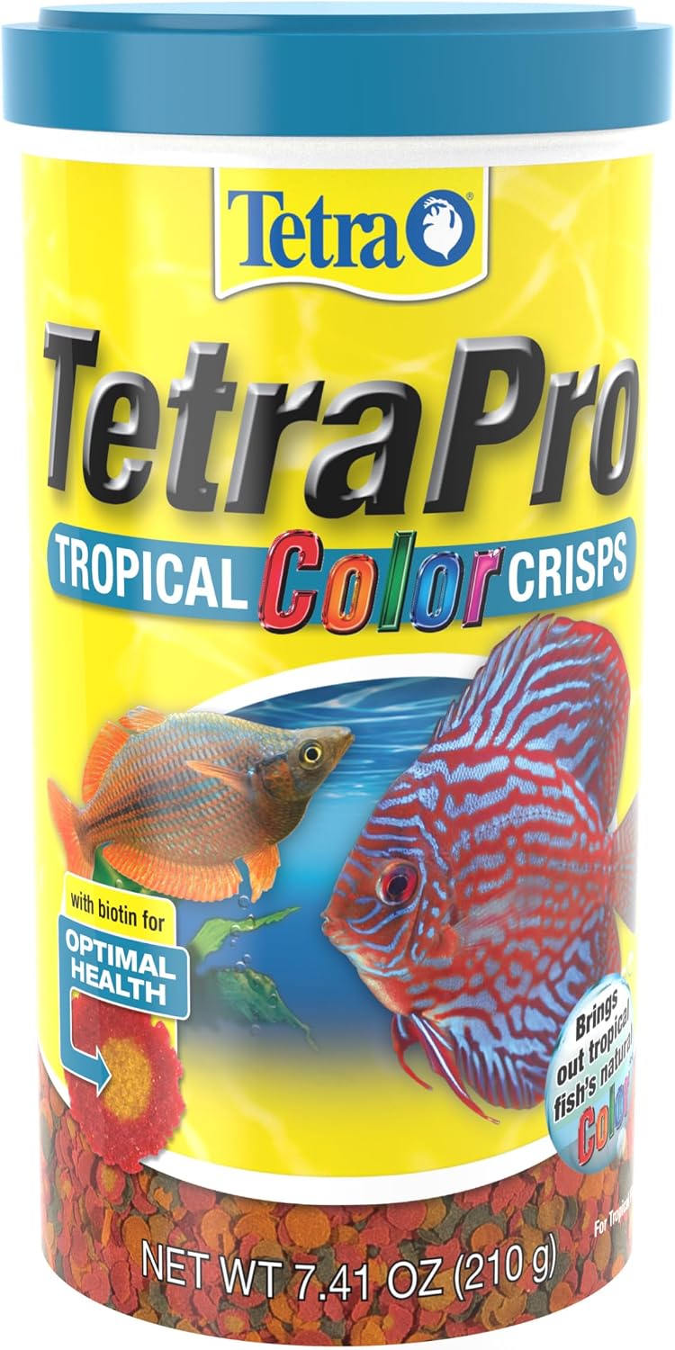 TetraPro Tropical Color Crisps, Fish Food With Natural Color Enhancers, Tropical Fish Food, 7.41 Ounces image 2