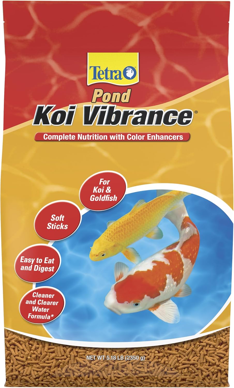 TetraPond Koi Vibrance, Soft Sticks, Easy to Digest Floating Pond Food, 5.18 lbs image 2