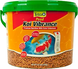 TetraPond Koi Vibrance, Soft Sticks, Easy to Digest Floating Pond Food, 3.31 lbs | Color-Enhancing Floating Soft Sticks for Koi and Ornamental Goldfish, Highly Digestible to Reduce Waste. 3.