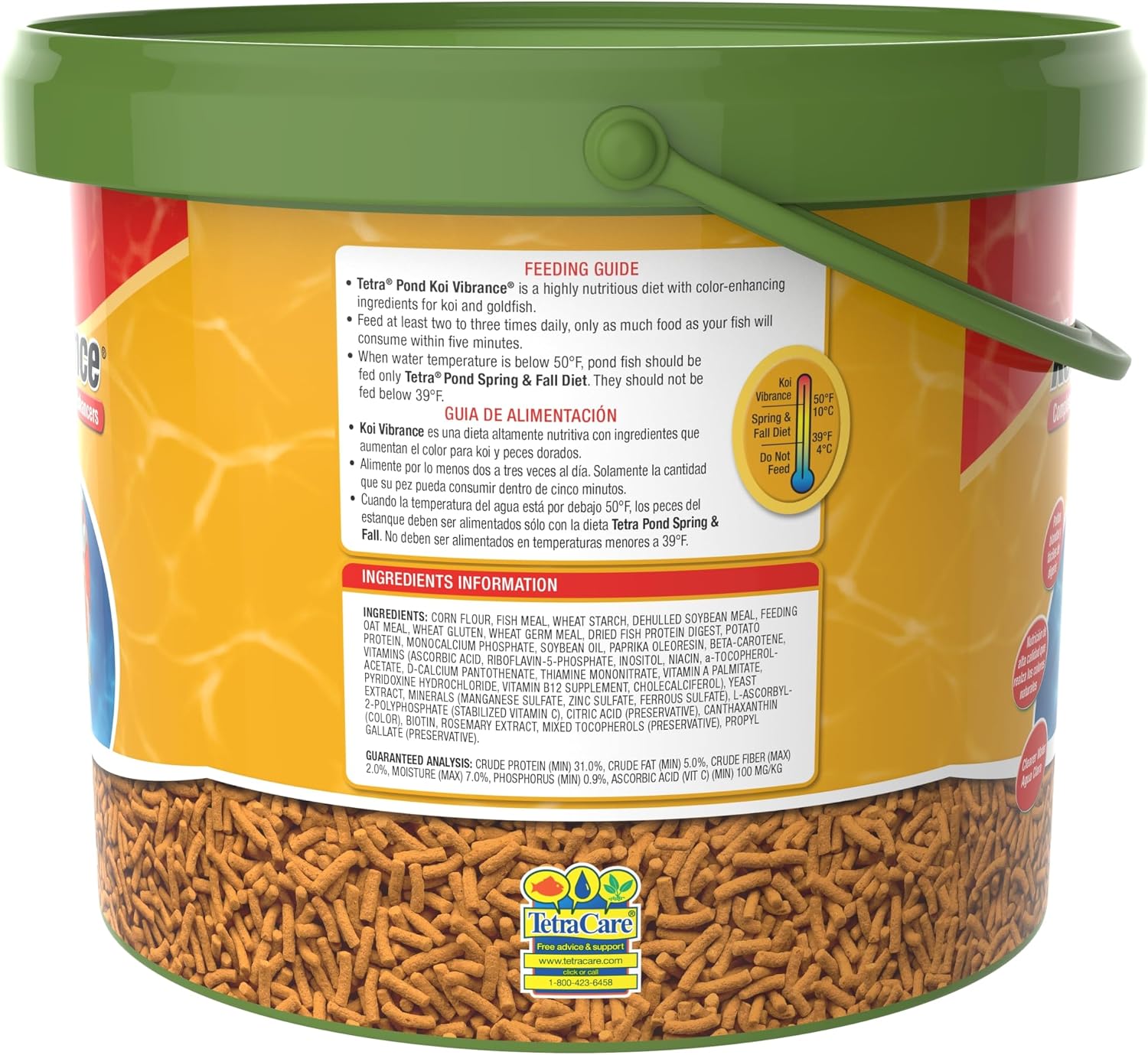 TetraPond Koi Vibrance, Soft Sticks, Easy to Digest Floating Pond Food, 3.31 lbs | Color-Enhancing Floating Soft Sticks for Koi and Ornamental Goldfish, Highly Digestible to Reduce Waste. 3. image 3