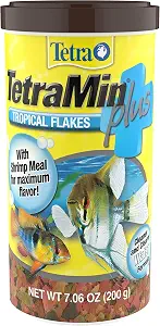 TetraMin Plus Tropical Flakes, Cleaner and Clearer Water Formula 7.06 Ounce (Pack of 1)