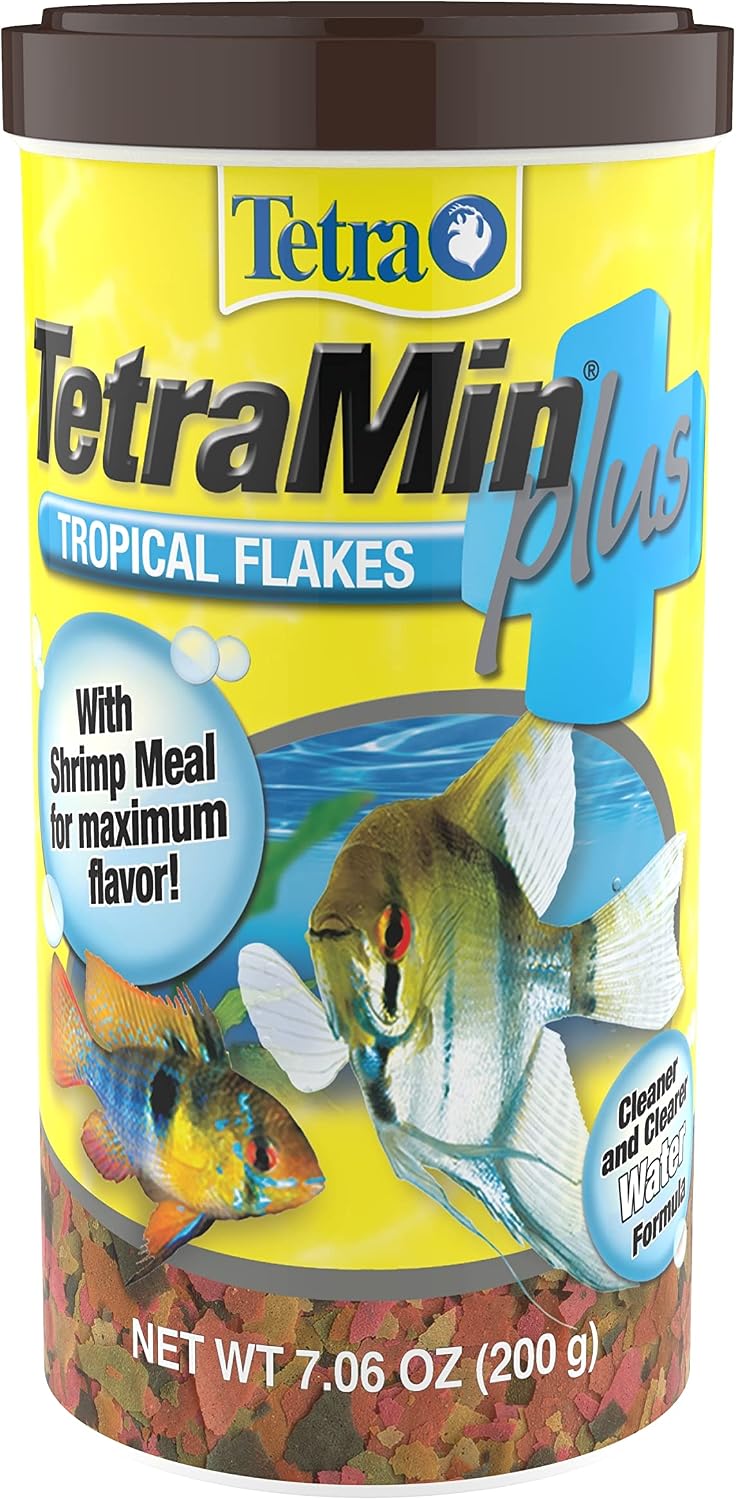 TetraMin Plus Tropical Flakes, Cleaner and Clearer Water Formula 7.06 Ounce (Pack of 1) image 2