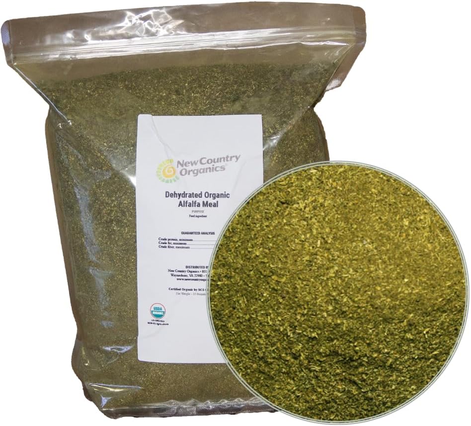 New Country Organics Alfalfa Meal Feed Supplement - Certified Organic &...
