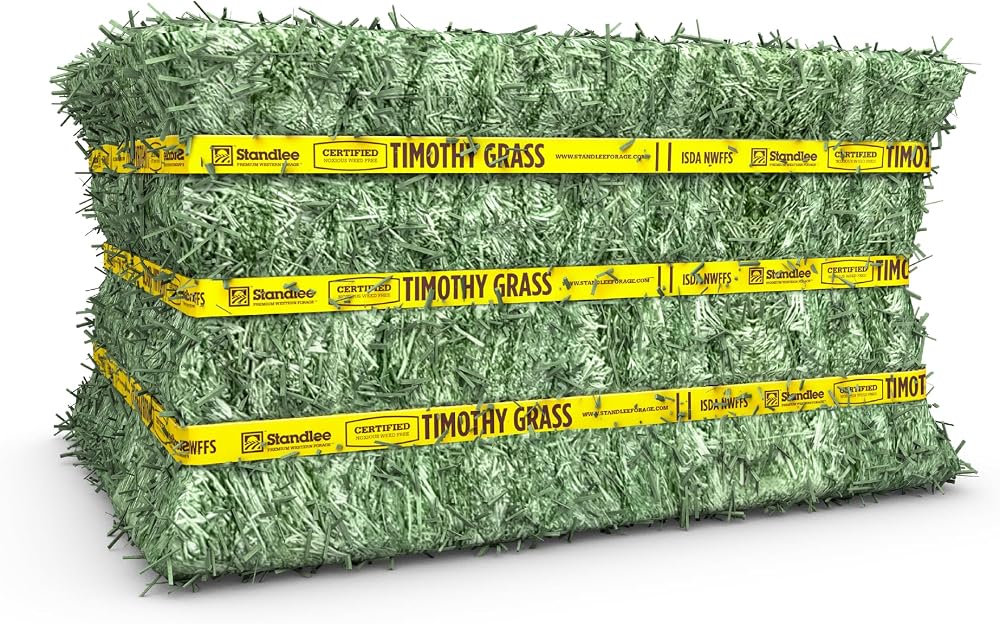 standlee Certified Timothy Grass Compressed Hay Bale, Timothy Hay for Horses...