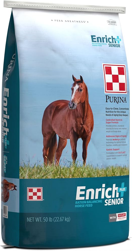 Purina Enrich Plus Senior Ration Balancing Horse Feed