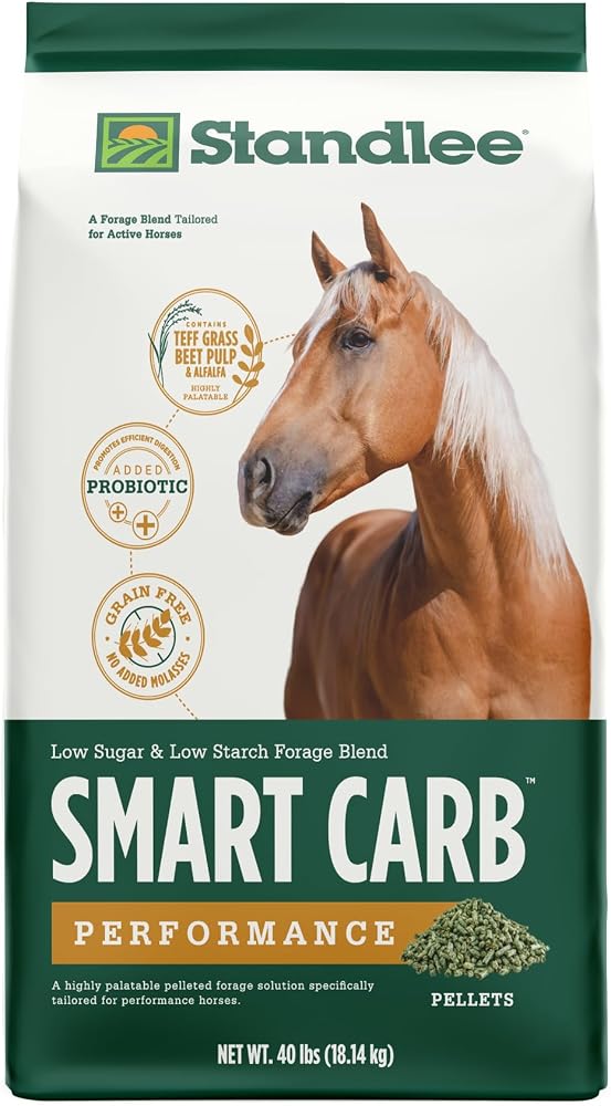 standlee Smart Carb Performance Pellets Horse Feed, 40 lbs