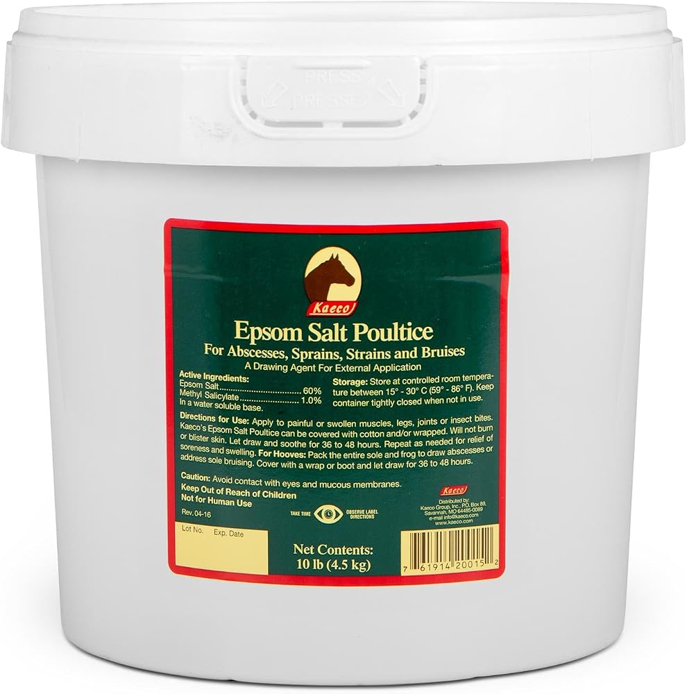 KAECO Epsom Salt Poultice Horse Supplement, 10-LB TUB