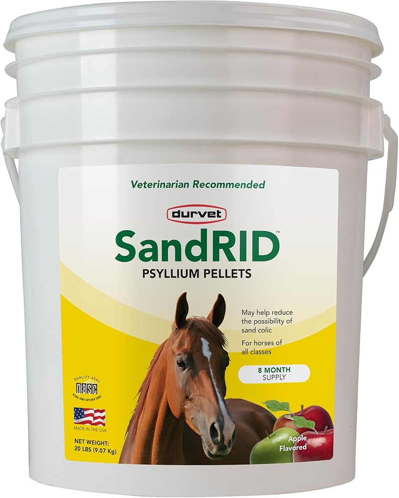 Durvet/Equine 699629 Sandrid Psyllium Pellets for Equine, 20 lb