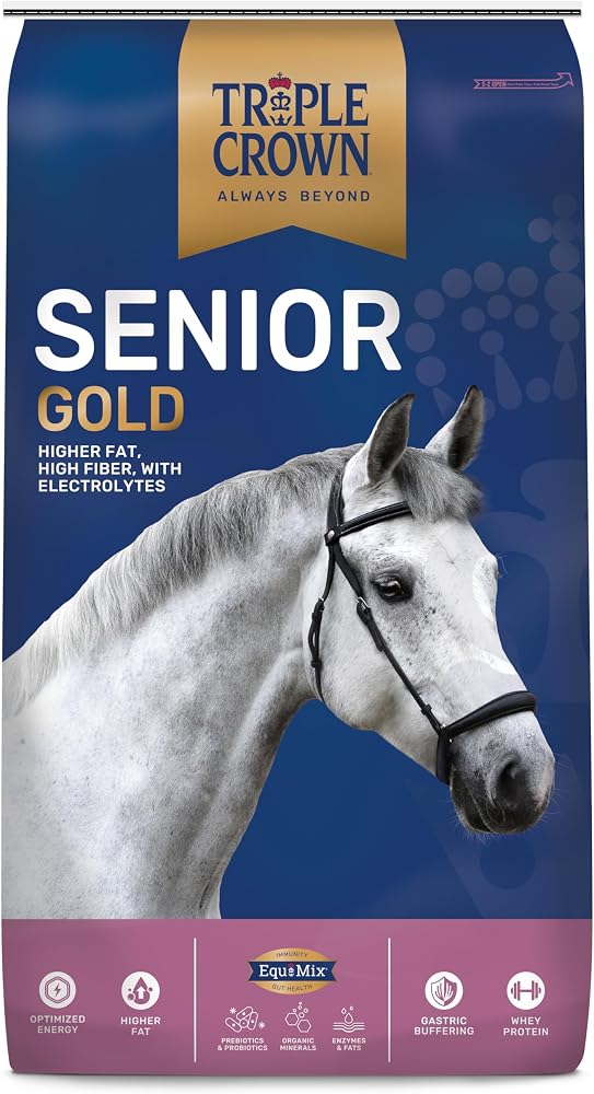 Triple Crown Senior Gold Premium Horse Feed, EquiMix Superior Nutrition,...