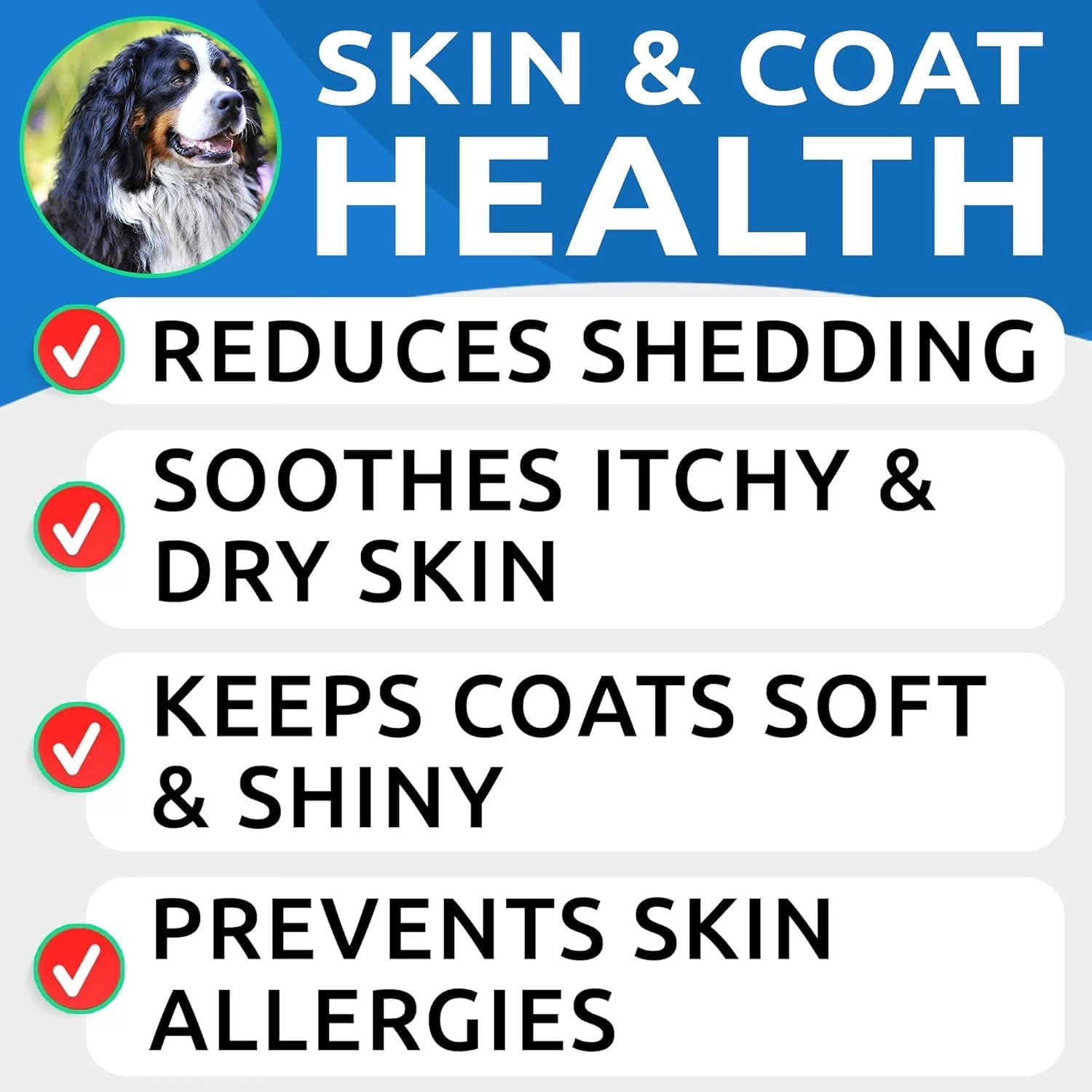 BARK&SPARK Omega 3 for Dogs - 180 Fish Oil Treats for Dog Shedding, Skin Allergy Chews, Itch Relief, Hot Spots Treatment - Joint Health - Skin and Coat Supplement - EPA & DHA Fatty Acids - S image 3