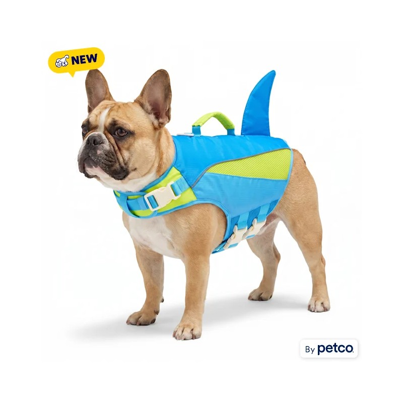 YOULY Shark Fin Dog Flotation Vest, XX-Small